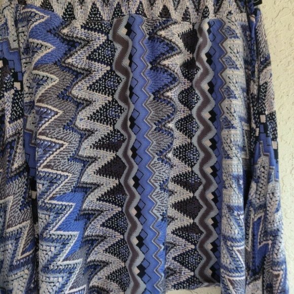 Junior Buddha Pants Savannah Harem Drop Blue Zags - Picture 7 of 8